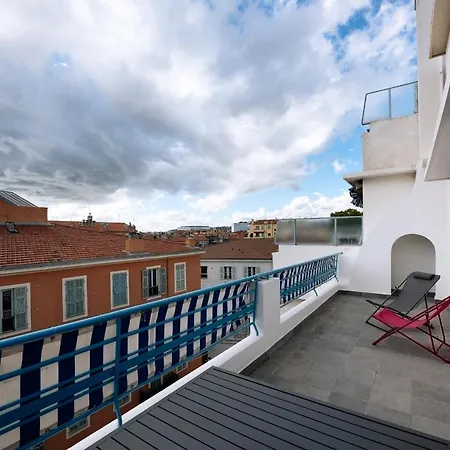 5 Papon - Dernier Etage - Terrasse A Ciel Ouvert - Garibaldi Appartement Nice